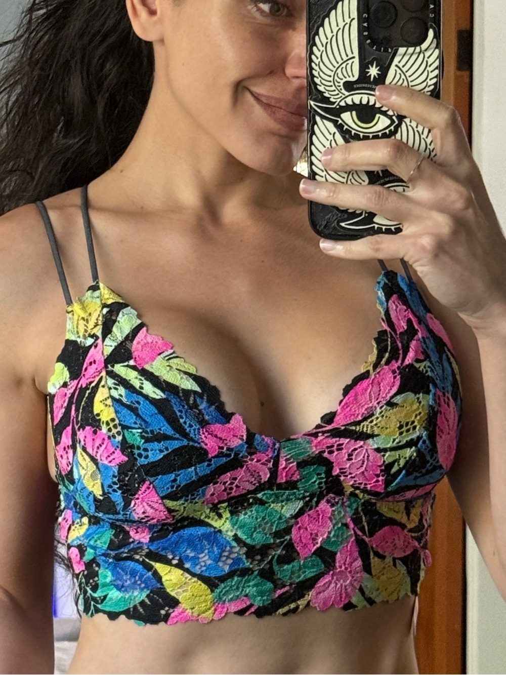 Victoria’s Secret Multicolor Lace Bralette Crop Top
